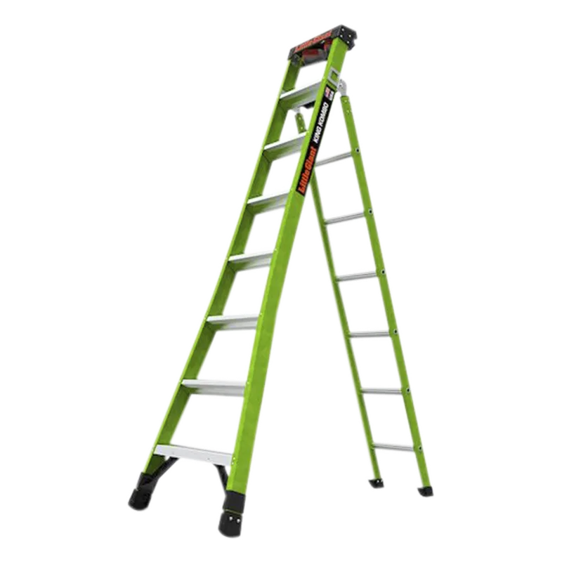 Escalera de Tijera 3 en 1 de 2.44 Metros, Fibra de Vidrio (SKU13908-001). Hecha en E.U.A. (Versión 2.0) Little Giant Ladder Systems KING-KOMBO2-8IAAC