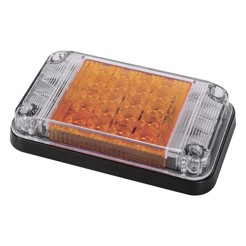 Luz de Advertencia de 7X4", Color Ámbar, Con Luces de Trabajo, Ideal para Ambulancias EPCOM INDUSTRIAL SIGNALING XLTE2345A