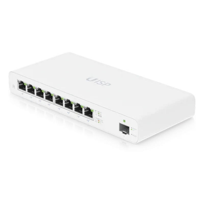 UISP Router (UISP-R) – Router Gigabit para ISP con 8 Puertos PoE Pasivo, 1 SFP, y Rendimiento NAT de hasta 1 Gbps UBIQUITI
