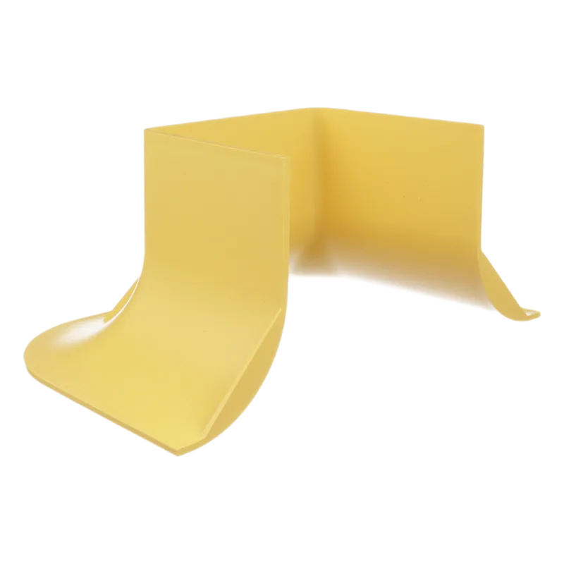 Accesorio Para Control de Radio de Curvatura, Para Uso con Canaletas FiberRunner 4x4, Color Amarillo PANDUIT FRTR4X4LYL