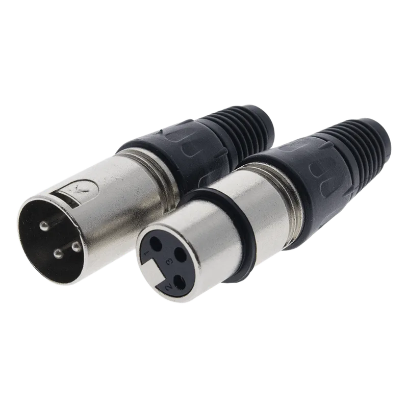 Kit Conector XLR Hembra + XLR Macho | Ideal para Conexiones de Micrófonos, Mezcladoras | Equipo de Audio Profesional EPCOM PROAUDIO EP-XLRKIT