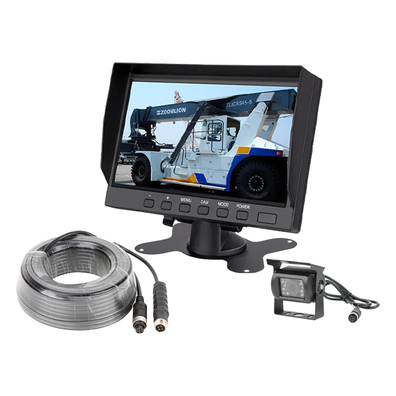 Sistema Profesional de Cámara de Reversa y Monitor Alámbrico para Vehículos de Trabajo y Montacargas EPCOM EP790J