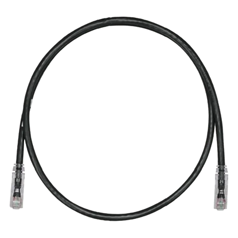Cable de Parcheo TX6, UTP Cat6, 24 AWG, CM, Color Negro, 1.83 Metros (6 Pies) PANDUIT UTPSP6BLY