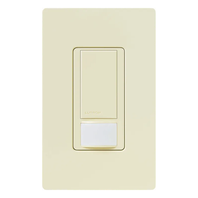 Apagador de pared Maestro con sensor de ocupación PIR y tecnología XCT, 120 V / 2 A para todo tipo de iluminación, cobertura de 81 m², color almendra LUTRON ELECTRONICS MSOPS2AL