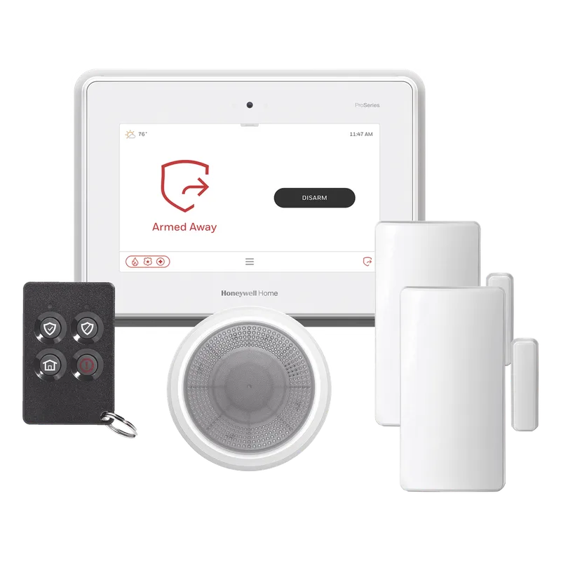 Panel de alarma touchscreen de 7" all-in-one con Alexa integrada, Wi-Fi/Z-Wave Plus y takeover para sensores 5800, 2GIG, DSC, ITI/Qolsys y Bosch HONEYWELL HOME RESIDEO PROA7PLUSK-MC