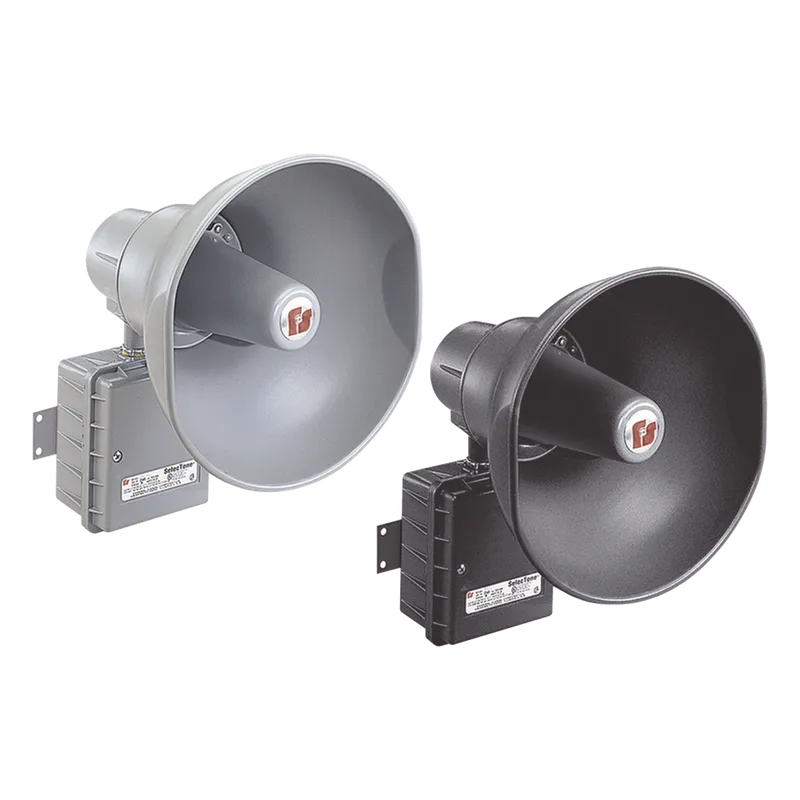 302GCX SelecTone® 30W Altavoz amplificado para zonas peligrosas, Listado por UL y cUL para Clase I, División 2, Grupos A, B, C y D; Clase II, División 2, Grupos F y G; Clase III, División 2, Grupos F y G; Clase III, 24 VCD color N FEDERAL SIGNAL INDUSTRIAL 302GCX-024-B