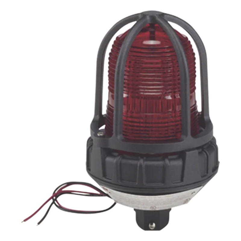 Luz estroboscópica para ubicaciónes peligrosas, montaje tipo tubo, 240 VCA, color Rojo FEDERAL SIGNAL INDUSTRIAL 151XST-240-R