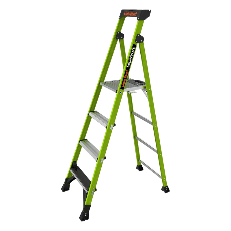 Escalera de Aluminio + Fibra de Vidrio de 1.8m con Soporte para Herramienta. !La Más Liviana del Mundo! (SKU:15406-001) Little Giant Ladder Systems MIGHTYLITE-6IA-V2