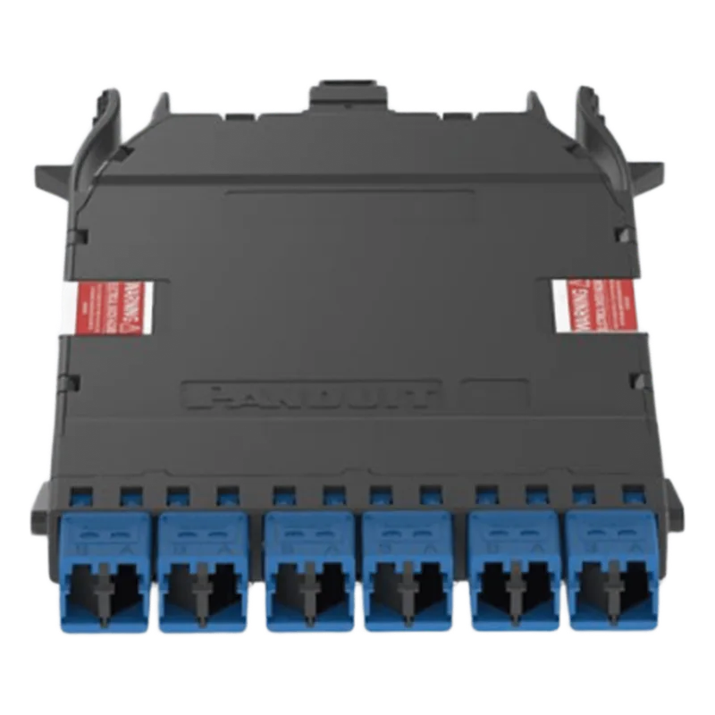 Cassette HD Flex Para 12 Fibras Monomodo OS2, de MPO a 6 Conectores LC Duplex, Método de Polaridad Universal, Color Azul PANDUIT FHC9N-12-10U