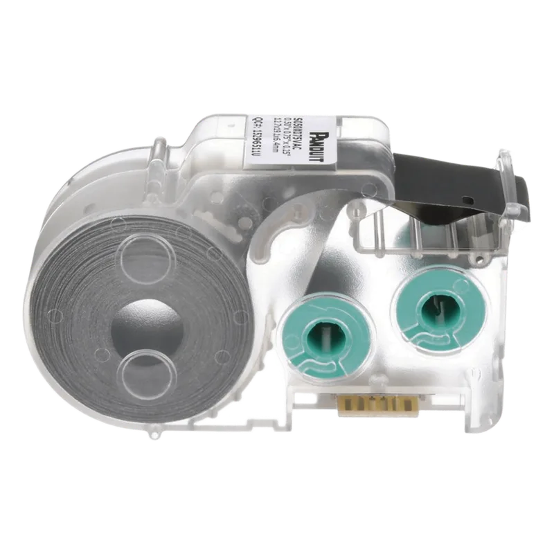 Casete de 200 Etiquetas Autolaminadas de 19 x 38.1 mm (0.75 x 1.5 pulgadas), para Cables de 4.1 a 8.1 mm (0.16 a 0.32 pulgadas) de Diámetro, Área de Impresión Color Blanco PANDUIT S075X150VAC