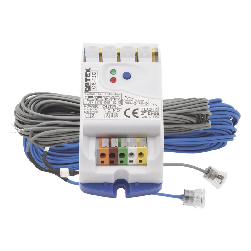 Sensor Haz de Seguridad Infrarroja para activación y seguridad de puertas automáticas OPTEX OS12CT