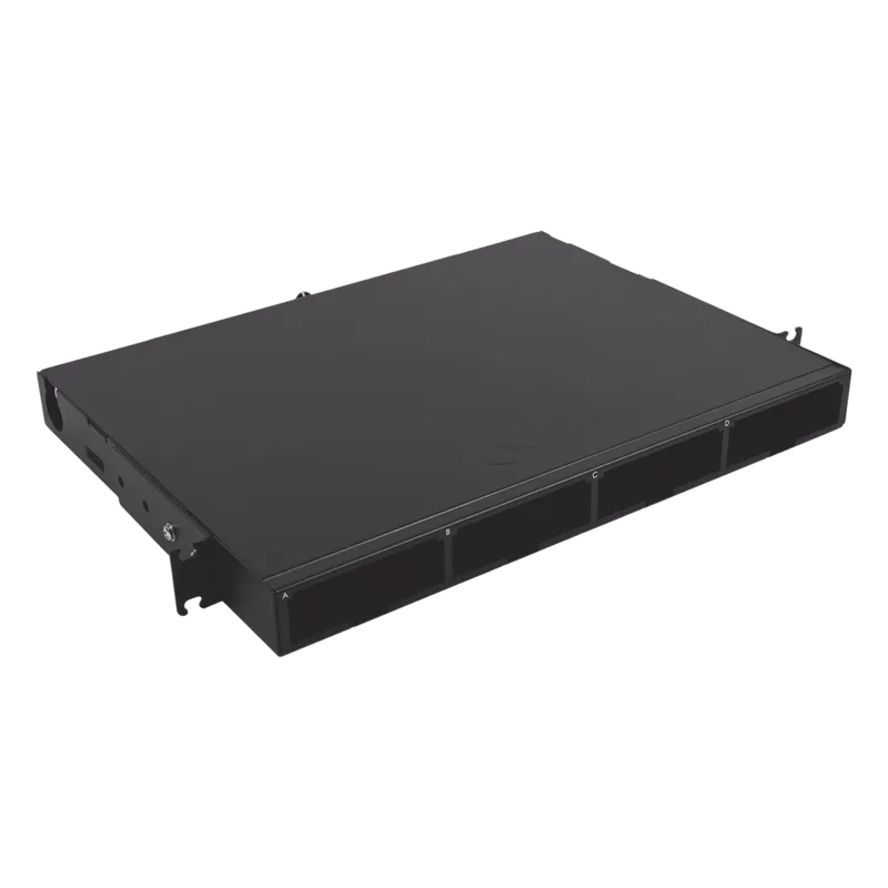 Distribuidor de Fibra Óptica de Alta Densidad LigthVerse *Core* Para Rack de 19 Pulgadas, Acepta 4 Placas Plug and Play, Hasta 96 Fibras, 1 UR SIEMON LVE-1U-MS-C01A