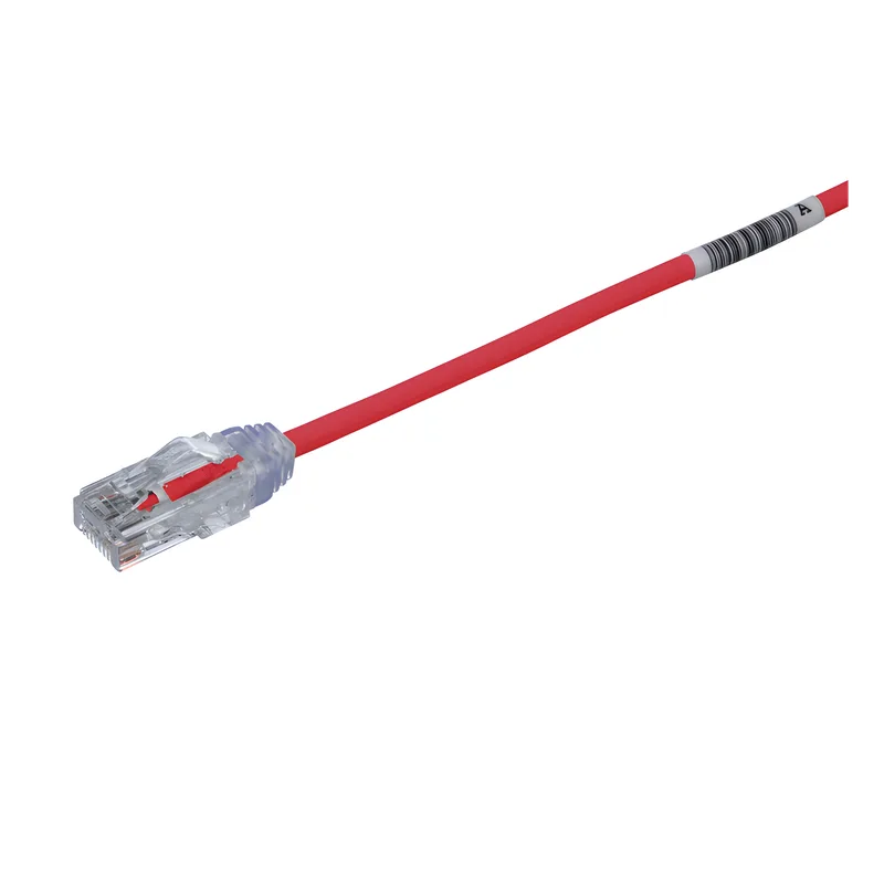 Cable de Parcheo TX6, UTP Cat6, Diámetro Reducido (28AWG), Color Rojo, 0.5 Metros (1.64 Pies) PANDUIT UTP28SP0.5MRD