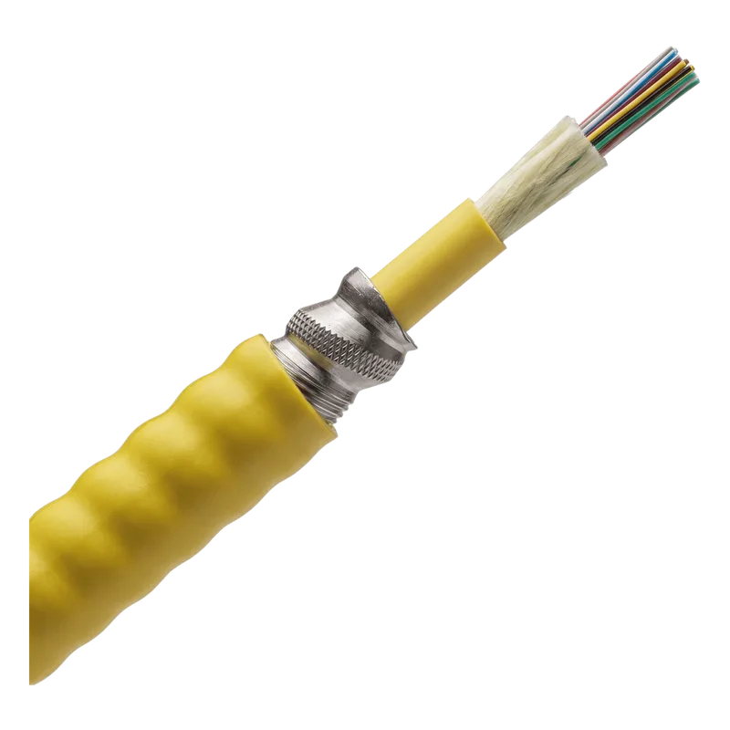 Cable de Fibra Óptica de 12 Hilos, Monomodo OS2, Interior, Armada, Tight Buffered 900um, OFCR (Riser), Precio Por Metro PANDUIT FSPR912Y