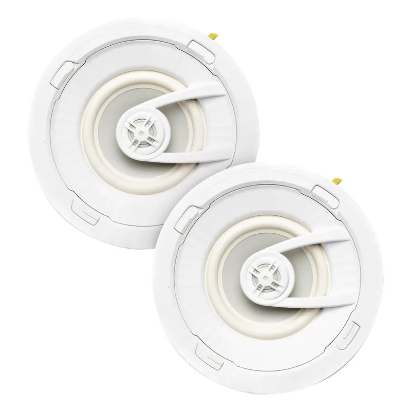 PAR de altavoces de 7 " | montaje de Techo | Diseño TruGrip | Instalacion Sin Herramientas | Woofer de Polipropileno Blanco con Quick Connect TRUAUDIO G72/PAR