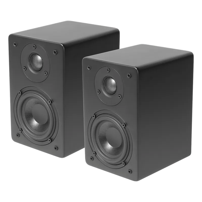 PAR de Altavoces de Estantería | Woofer de 4'' | Tweeter de 1 | Acabado negro mate | 40 watts | 8ohms TRUAUDIO CT4/PAR