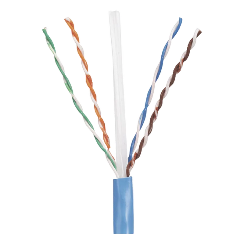 Bobina de Cable UTP 305 Metros (1000 Pies) de Cobre, PanNet, Azul, Categoría 5e (24 AWG), PVC (CM), de 4 Pares PANDUIT PUC5C04BU-CE