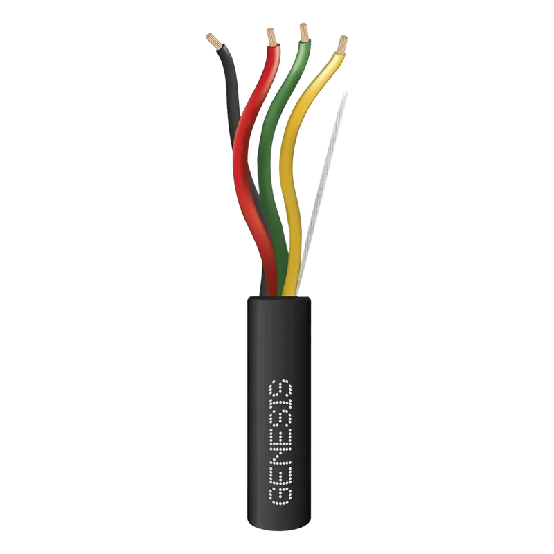 Carrete de Cable 152 Metros (500 Pies) / 4x18 AWG / Cable DIRECT BURIAL FPL / Para Intemperie / Uso en Aplicaciones en Sistemas de Detección de Incendio y Sistemas de Evacuación GENESIS 4157-5008