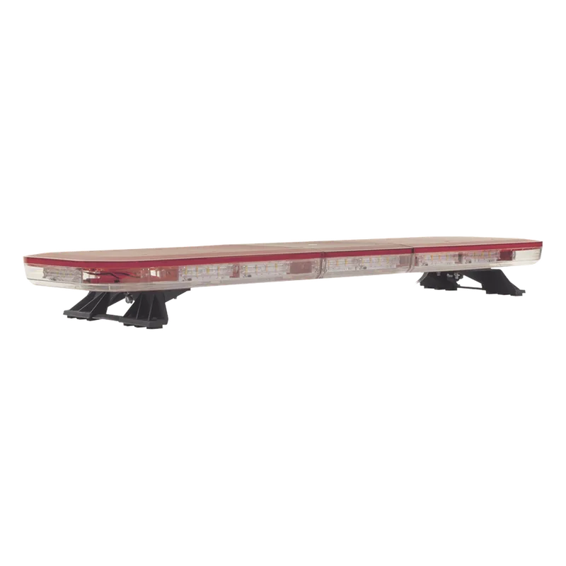Barra de luces LED de 47", 124 LED, con control de tráfico en color ámbar, dual color rojo/claro, ideal para equipar ambulancias y unidades de bomberos EPCOM INDUSTRIAL SIGNALING X67RWV2