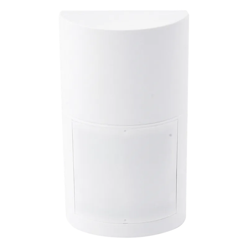 Detector de Movimiento Exterior / Doble Tecnología PIR + Microondas / 12 m (39.4 ft) de Alcance / 120° de Cobertura / Anti-Blocking / Altura Ajustable 0.8-2.7 m / 100% Exterior / Compatible con Cualquier Panel de Alarma OPTEX QXI-DT