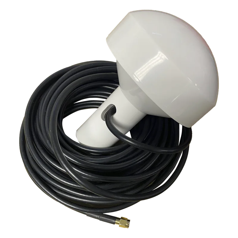 Antena marina de GPS con conector SMA- Macho en frecuencia 1575.42 MHz de 28 dBi. Incluye soporte rotativo SD-GPS-005