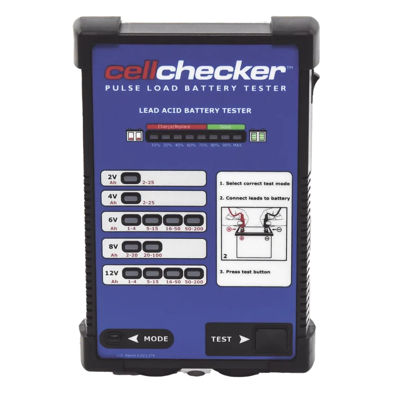 Probador De Baterías De Plomo-Acido Para Identificar Baterías Débiles o En Falla, Incluye Funda, Es Ideal Para Sus Mantenimientos De Sistemas De Seguridad SDI CELL03-KT