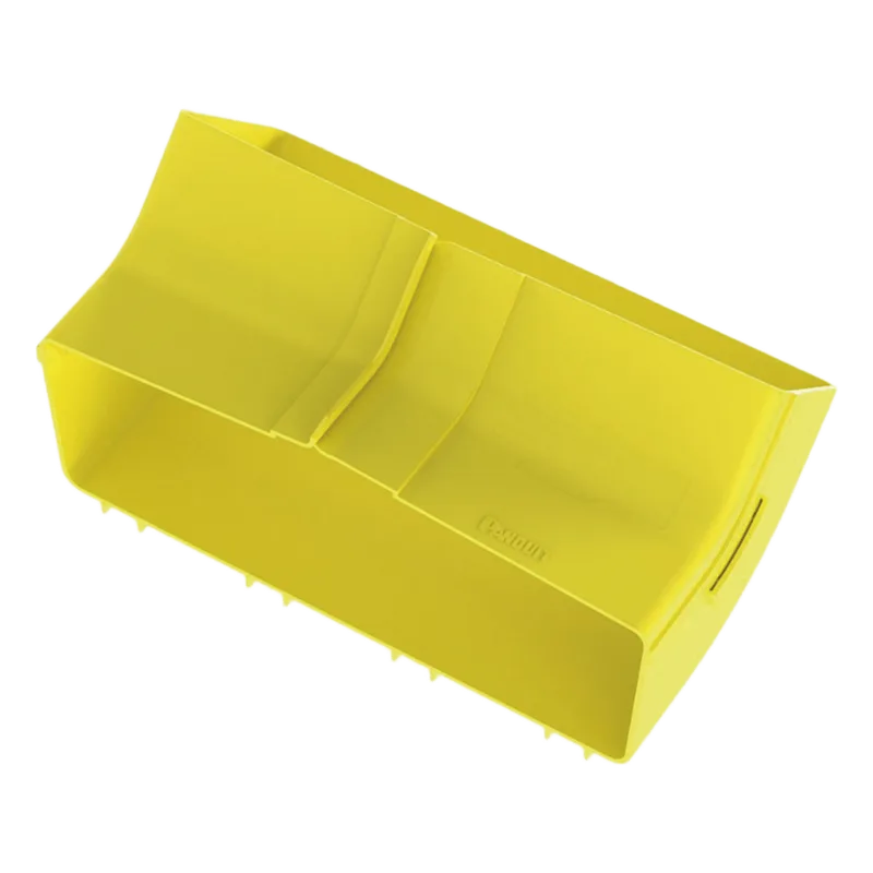 Bajada Vertical Interior de 45º con Tapa, Para uso con Canaletas 12X4 FiberRunner™, Color Amarillo PANDUIT FRIV4512X4LYL
