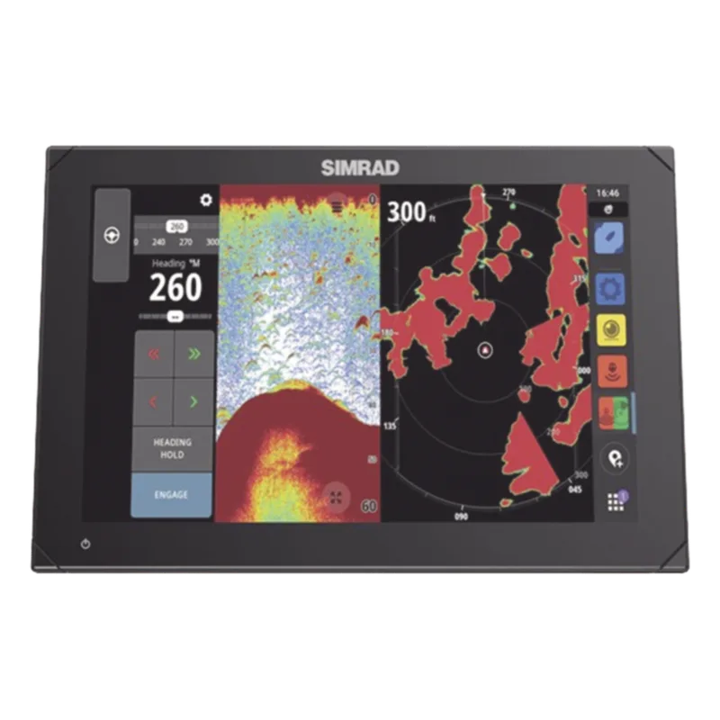 Pantalla de Navegación NSX de 12 pulgadas / SolarMAX IPS HD / Integración Total con Mercury / Compatibilidad con Radar HALO / Uso Compartido de Datos de Sonda / Conectividad Ethernet y USB / Red NMEA 2000 SIMRAD 000-15370-001