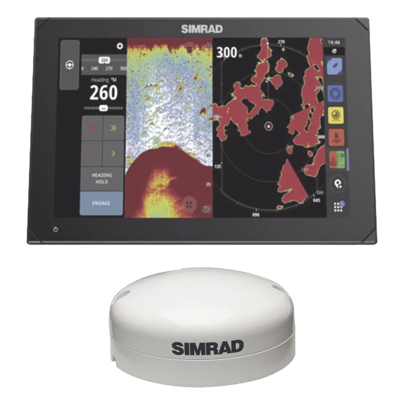 Kit de pantalla multifuncional NSX 3012 con antena de GPS externa y kit de instalación por NMEA 2000. SIMRAD NSX-12GPS-KIT