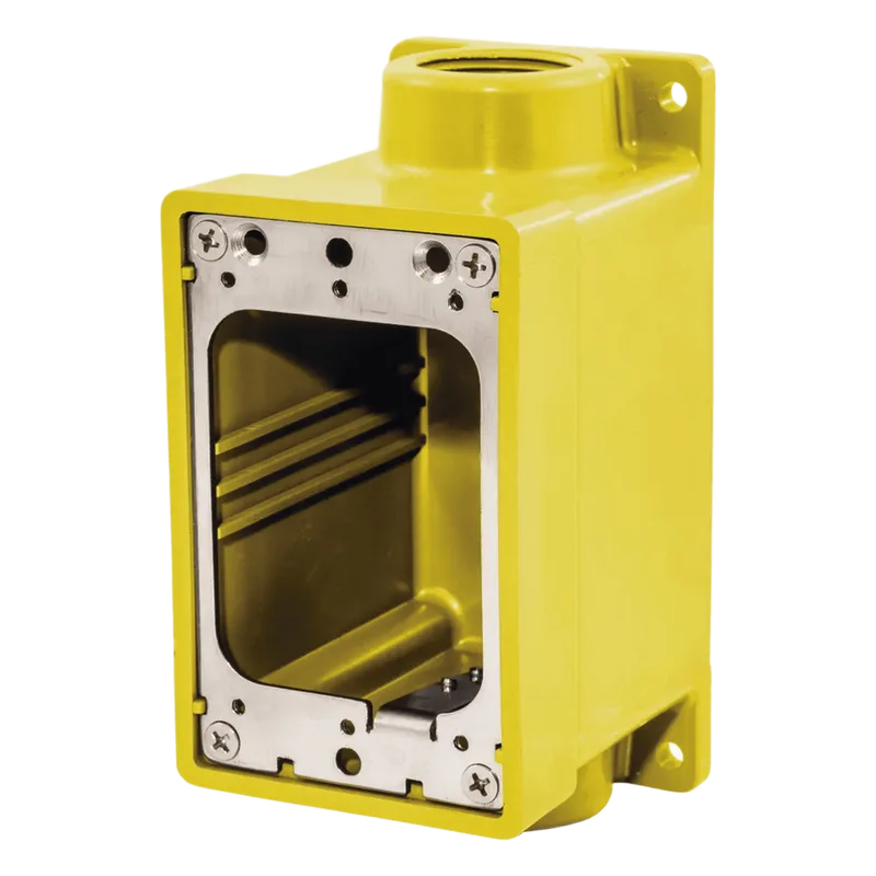 Caja Hermética Serie FD de 3/4" NPT/ Color Amarillo. HUBBELL HUB-HBL-60CM-83A