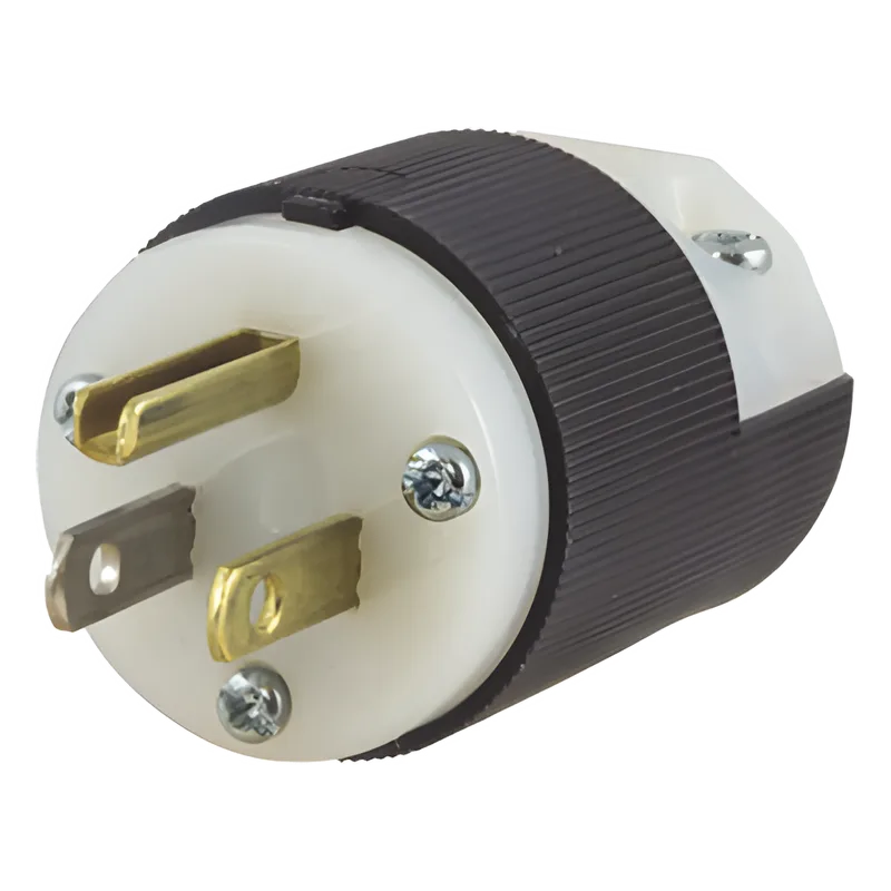 Clavija Entrada Recta/ 15A 125V/ 2 Polos 3 Hilos/ Nema 5-15P/ Grado Industrial- Comercial. HUBBELL HUB-HBL-5266-C