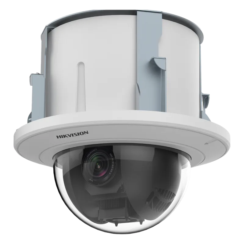 PTZ IP 2 Megapixel / 25X Zoom / Uso en Plafon / ACUSENSE / DARKFIGHTER / IK10 / Entrada y Salida de Audio y Alarmas / WDR 120 dB / HLC / EIS / PoE+ / Metal / microSD HIKVISION DS-2DE5225W-AE3(T5)