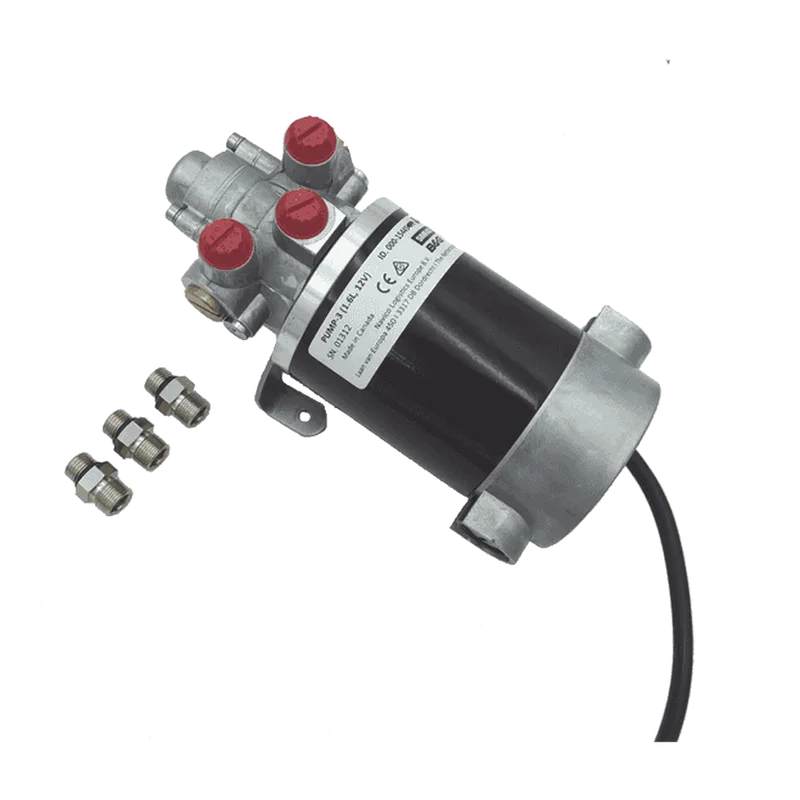 Bomba Hidráulica Reversible PUMP-3 / 12V DC / Flujo 1.6L (98 cu.in) por Minuto / Cilindro 160-550 cc (9.8 - 33.5 cu.in) / Conexiones ORB / Incluye 3 Adaptadores ORB-5 a 9/16 UNF / Compatible con SteadySteer SIMRAD 000-15445-002