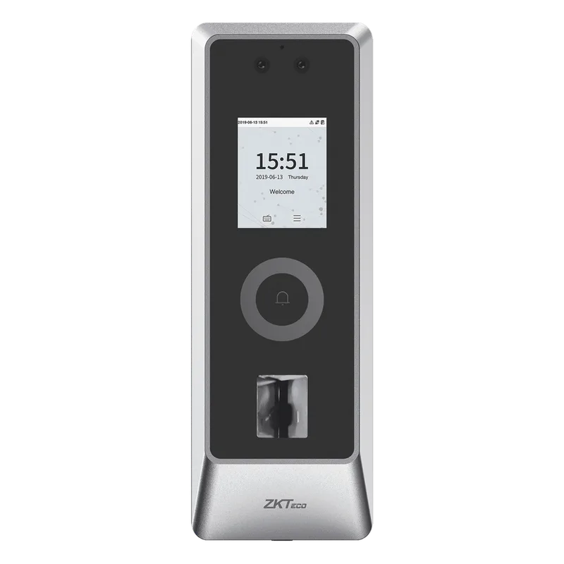 Lector Autónomo Facial y Huella Digital / 30,000 Rostros / IP66 IK07 / TCP/IP Wiegand RS485 / Exterior / ZKBio CVSecurity ZKTECO PRO-MA-FP