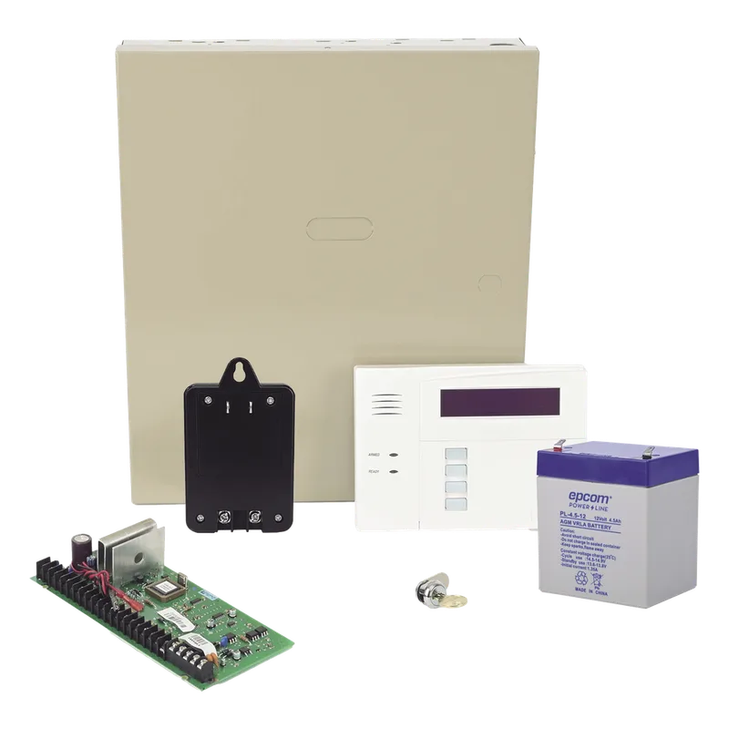 Kit de panel de alarma híbrido VISTA-48LA con teclado-receptor inalámbrico 6160RF, batería, transformador y gabinete HONEYWELL HOME RESIDEO VISTA48LANTB/6160RF
