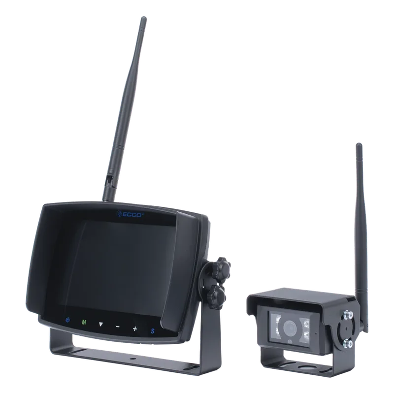 Sistema inalámbrico de reversa con cámara infrarroja y monitor de 7" táctil ECCO EC7008WK2