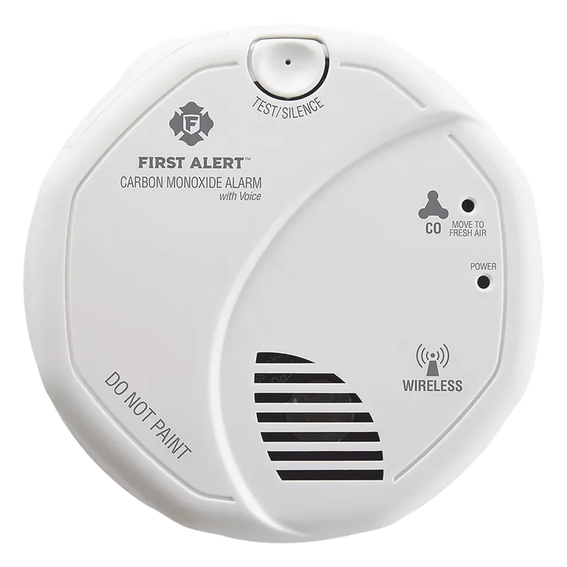 Alarma de monóxido de carbono (CO) interconectada inalámbricamente con voz y ubicación de la alerta FIRST ALERT CO511B