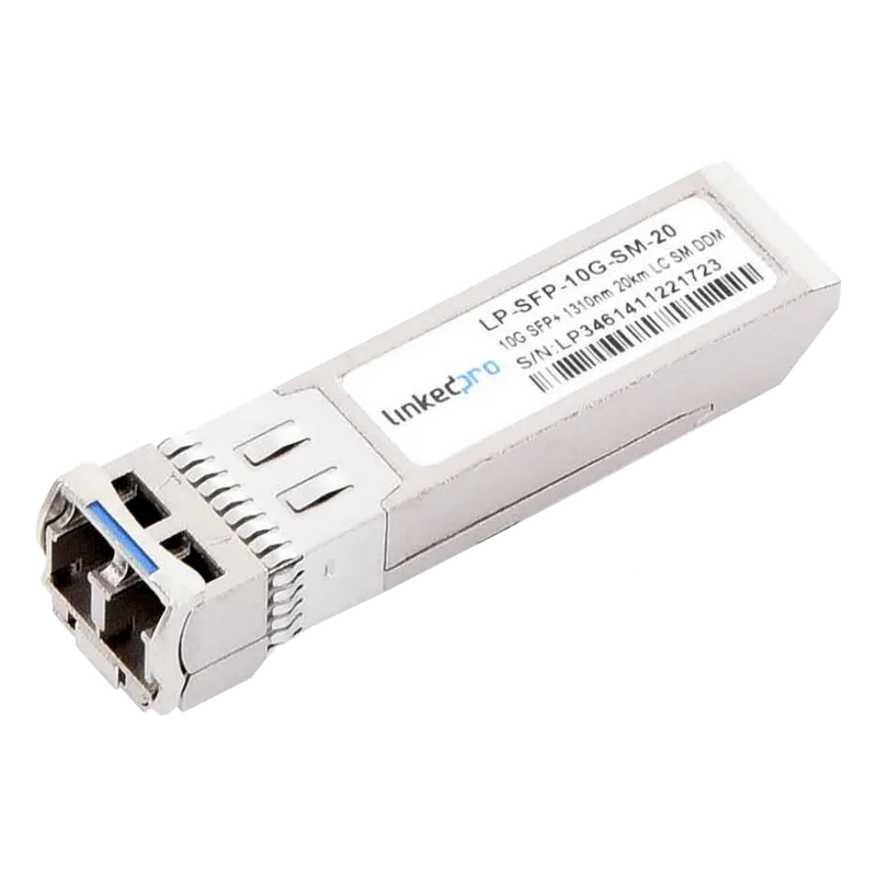 Transceptor Óptico SFP+ (Mini-Gbic) / Monomodo 1310 nm / 10 Gbps / 10GBASE-LR / Conectores LC/UPC Dúplex / DDM / Hasta 20 km LINKEDPRO BY EPCOM LP-SFP-10G-SM-20