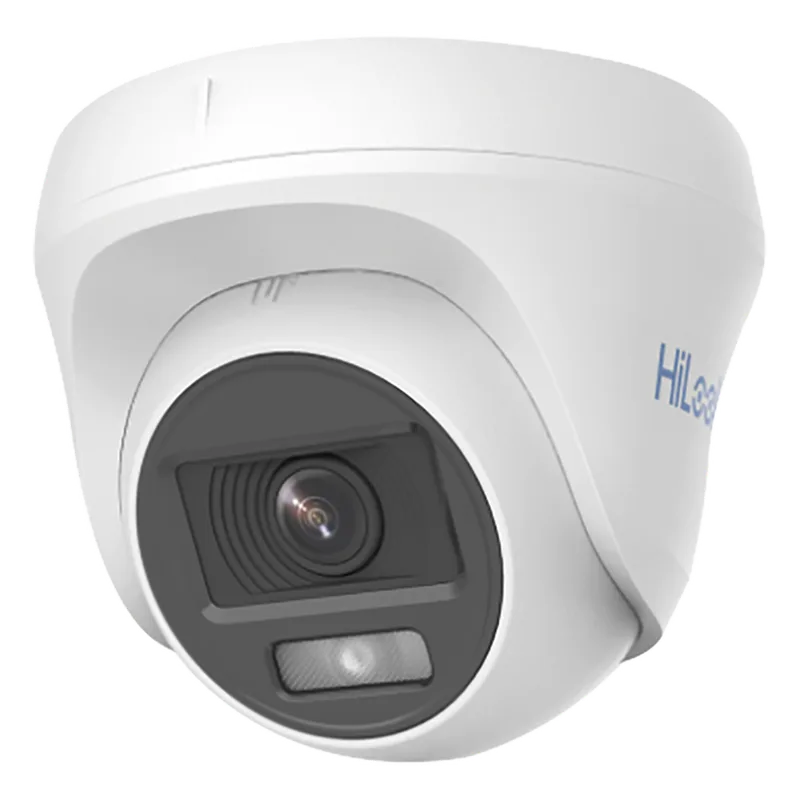 [ColorVu] AUDIO POR COAXITRON / Turret TURBOHD 1080p / Imagen a Color 24/7 / Lente 2.8 mm / Luz Blanca 20 mts / Uso Interior / Policarbonato HiLook by HIKVISION THC-T129-PS