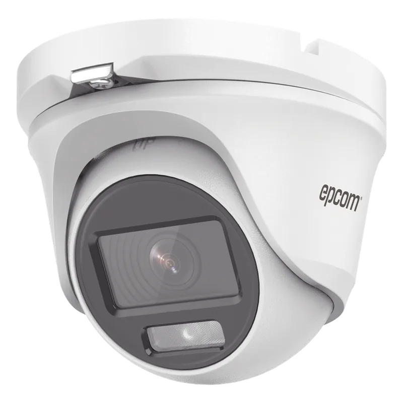 [ColorVu] Eyeball TURBOHD 2 Megapíxel (1080p) / Lente 2.8 mm / Microfono Integrado / Imagen a Color 24/7 / METAL / Luz Blanca 20 mts / Exterior IP66 / TVI-AHD-CVI-CVBS / dWDR EPCOM PROFESSIONAL E8-TURBO-C/A