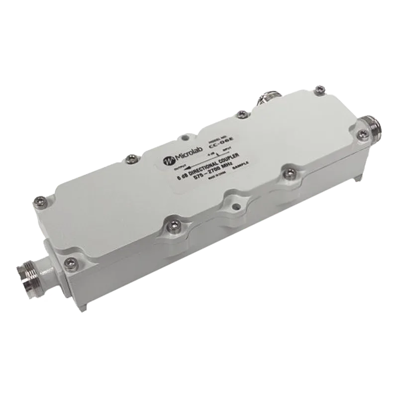 Acoplador direccional 6dB 575-2700MHz 300W - 161 dBc 4.3 - 10 IP67 MICROLAB CC-06E