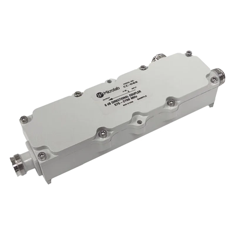 Acoplador direccional 7dB 575-2700MHz 300W - 161 dBc 4.3 - 10 IP67 MICROLAB CC-07E