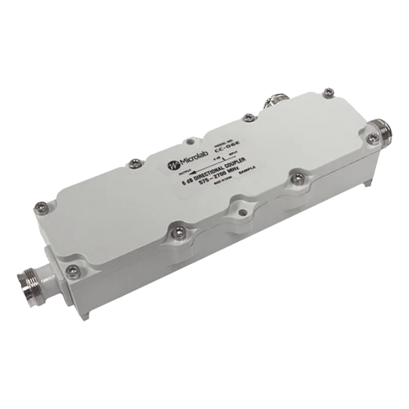 Acoplador direccional 8dB 575-2700MHz 300W - 161 dBc 4.3 - 10 IP67 MICROLAB CC-08E