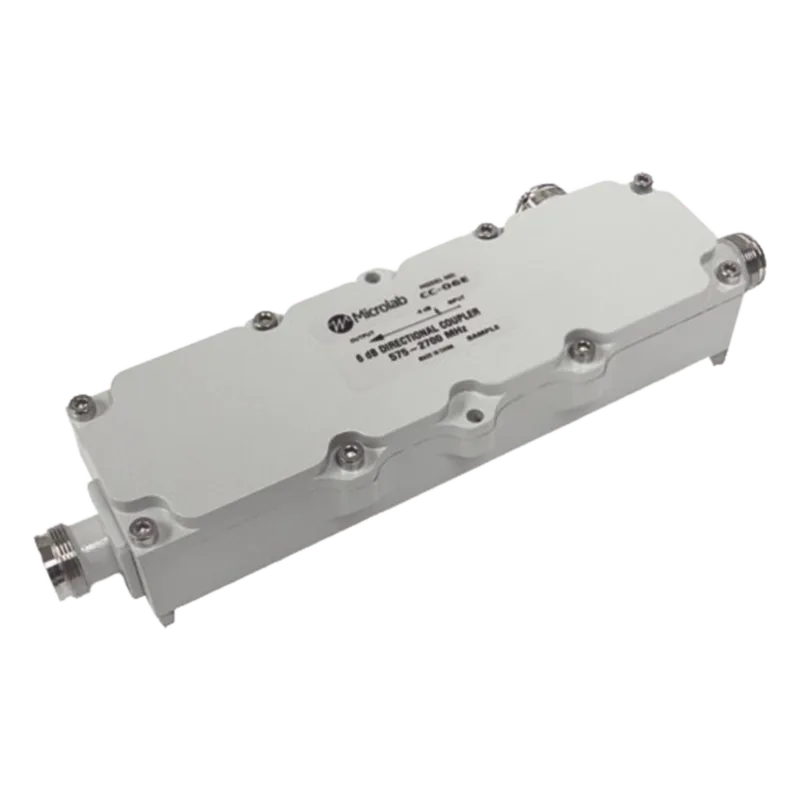 Acoplador direccional 10dB 575-2700MHz 300W - 161 dBc 4.3 - 10 IP67 MICROLAB CC-10E