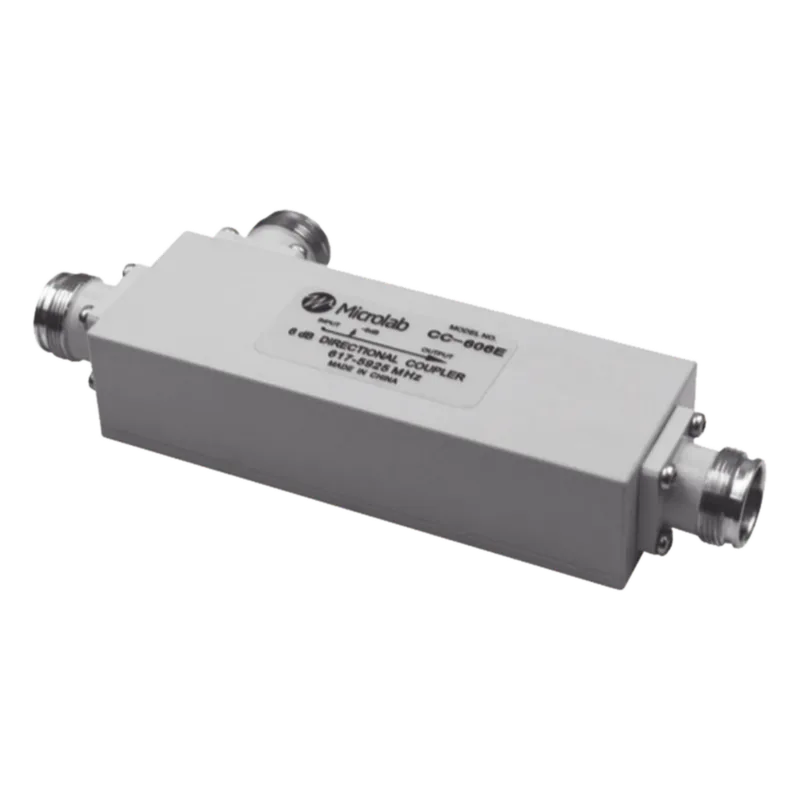Acoplador direccional 6dB 617-5925MHz 300W-161dBc 4.3-10 IP67 MICROLAB CC-606E