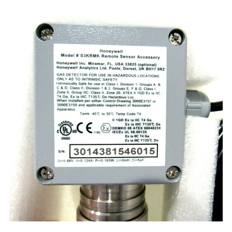 Kit de montaje remoto para sensores electroquímicos tóxicos, distancia hasta 15 metros, compatible con transmisor XNX y serie 3000 HONEYWELL ANALYTICS S3KRMK