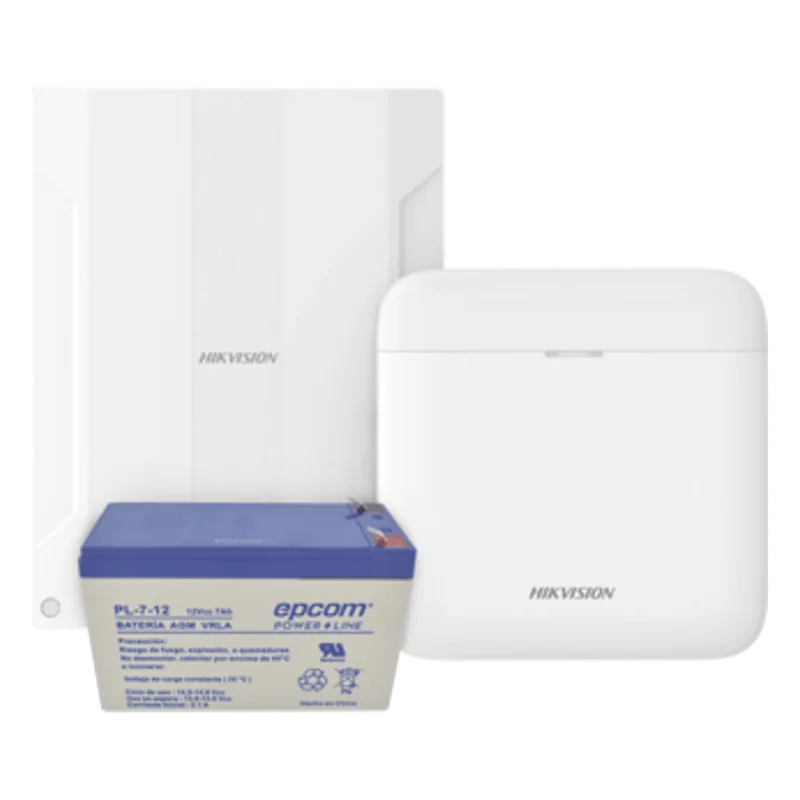 (AXPRO) KIT de alarma AX PRO conversión de zonas cableadas a inalámbricas / Incluye: 1 Hub IP, Wifi y 3G/4G con Batería de respaldo/ 1 Expansor de 16 zonas cableadas / 1 Batería de respaldo 12Vcc a 7 Amp/ Compatible con Hik-Co HIKVISION DSPWA48KS/EXP