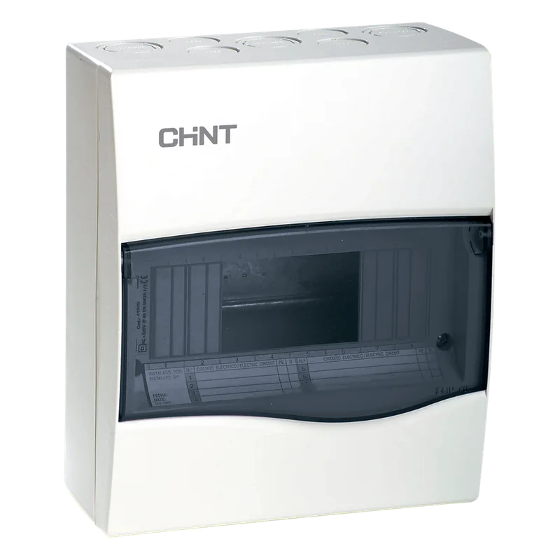 Caja de distribución para sobreponer, IP40, 08 módulos (SKU: 8101011) CHINT CD40S08