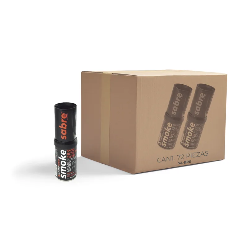 Caja De 72 Latas De Humo Sintético En Aerosol Para Probar Detectores De Humo (Uso Manual) SDI SABRE-BP