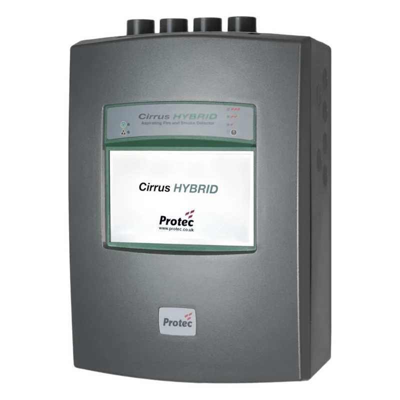 Detector de Humo por Aspiración / Cirrus Hybrid 1 Zona / Híbrido CCD + EWSD / Pantalla LCD Táctil 7 pulgadas / IP30 / Cobertura 2500 m² SAFE FIRE DETECTION INC. 61986H4-FMUL1